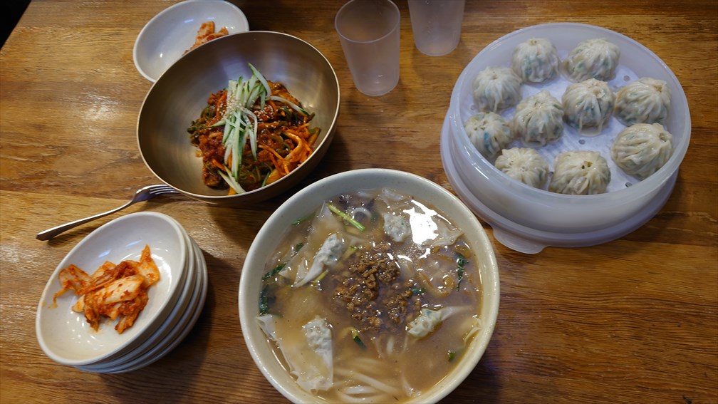 明洞餃子で頼んだもの