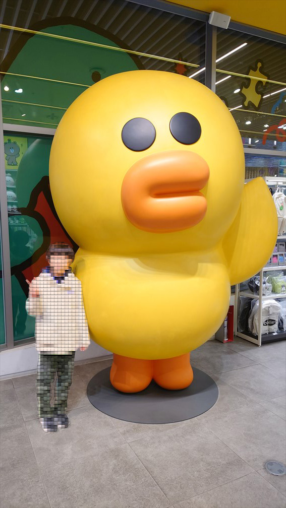 LINEのキャラクターアヒル